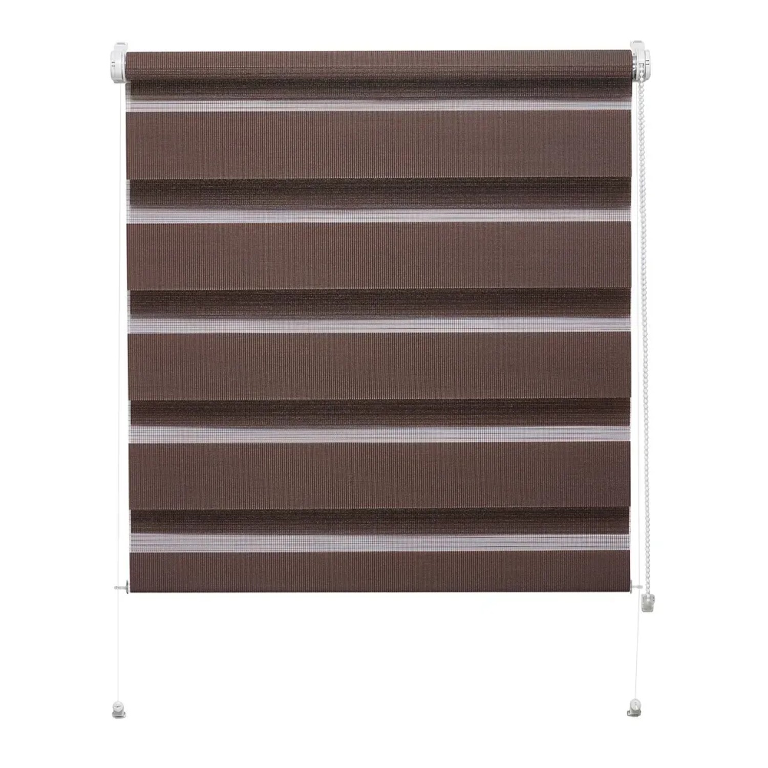 Mini roleta ZEBRA CLASSIC Dzień/Noc brązowa 86 cm x 150 cm