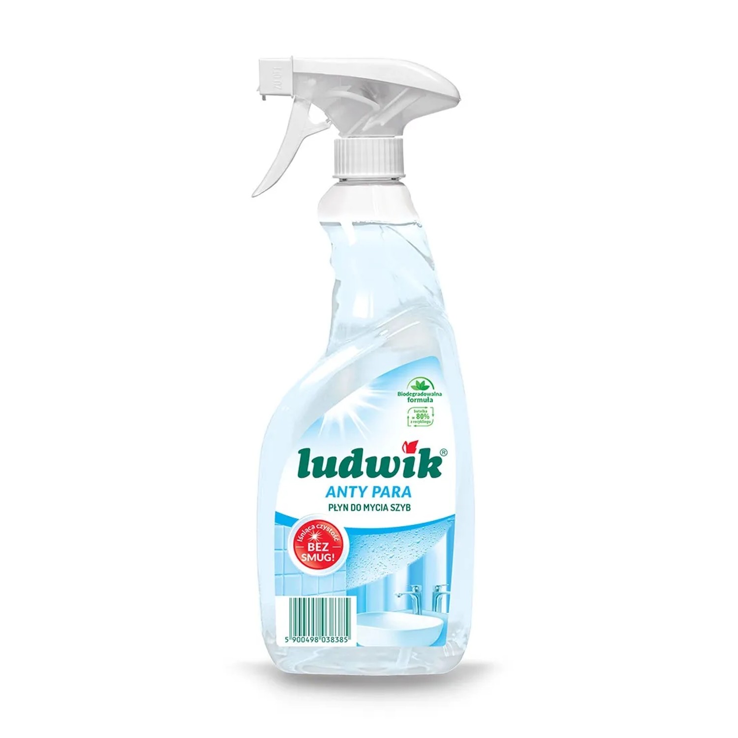 Ludwik Anty Para płyn do szyb w sprayu dla czystości bez smug.