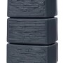 Zbiornik na deszczówkę 4rain Slim Stone Decor, 330 l, szary z kranem.