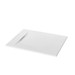 Invena Brodzik Alvero struktura kamienia biały 100x90x2,6 cm