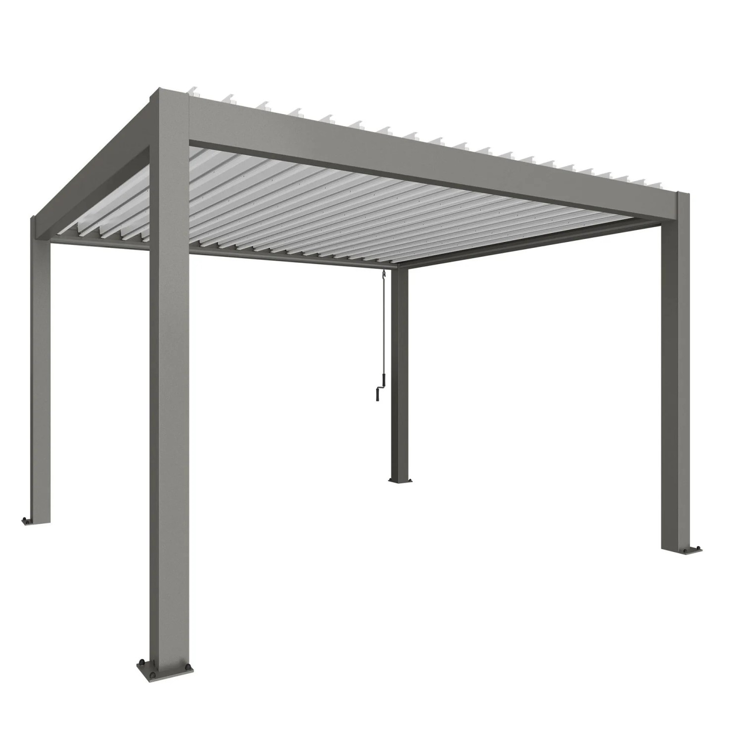 Biohort Pergola 4 m x 3,5 m kwarc biały