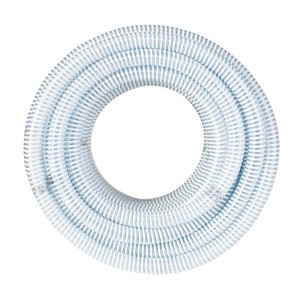 Wąż t.b.t. do pielęgnacji oczka wodnego, zwinięty.