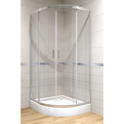 KABI Kabina prysznicowa Hobby R55 80 chrom z niskim brodzikiem