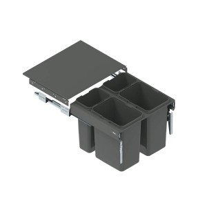 t.b.t. System segregacji odpadów do kuchni z czterema pojemnikami i wysuwem.