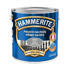 Hammerite farba antykorozyjna, szara, do metalu