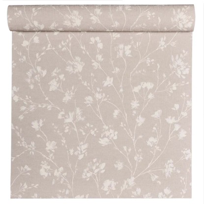 Tapeta winylowa na flizelinie LIŚCIE beżowa