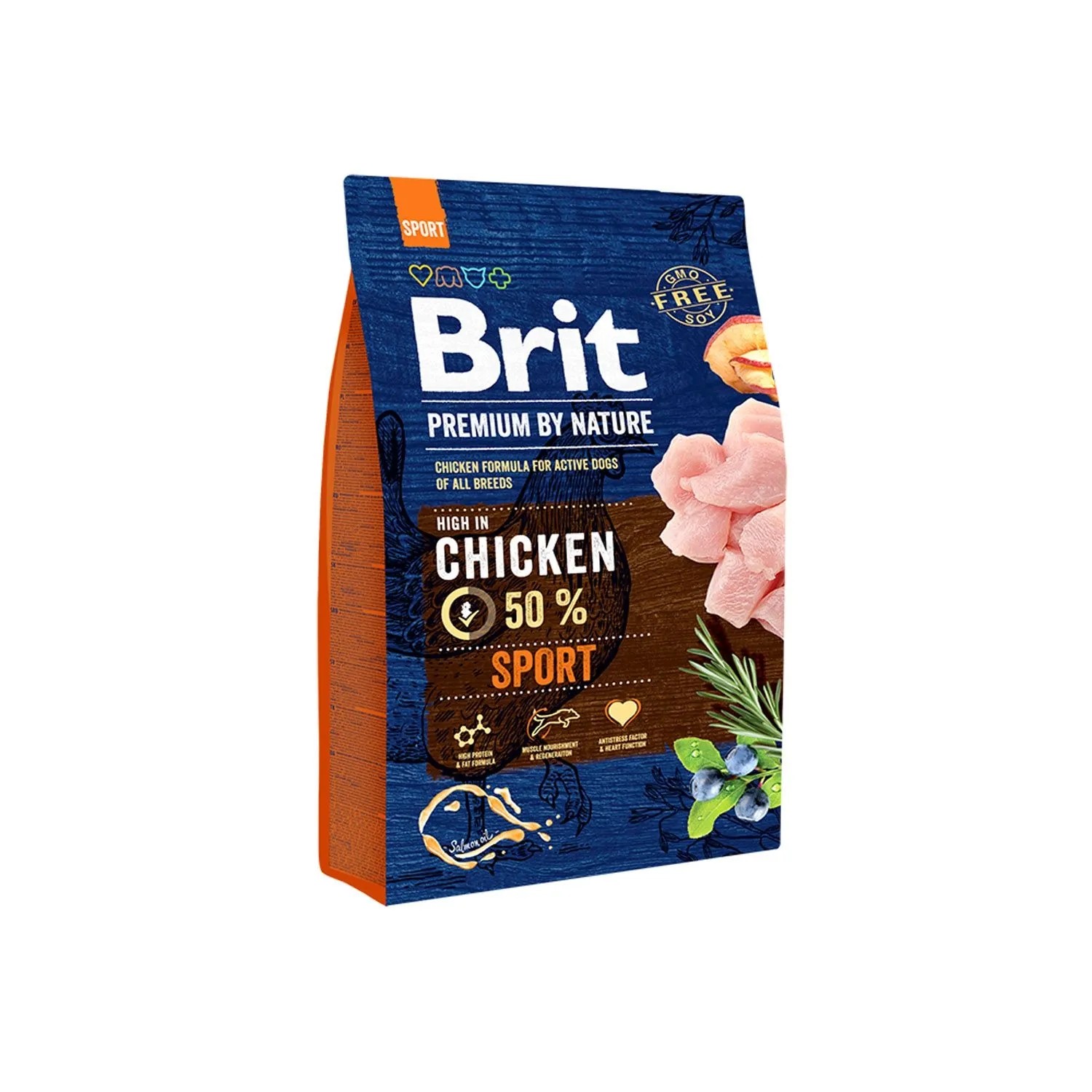 Brit Premium by Nature Sport Sucha karma dla dorosłych psów, z kurczakiem 3 kg