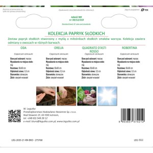 Legutko Kolekcja Papryk Słodkich 10g