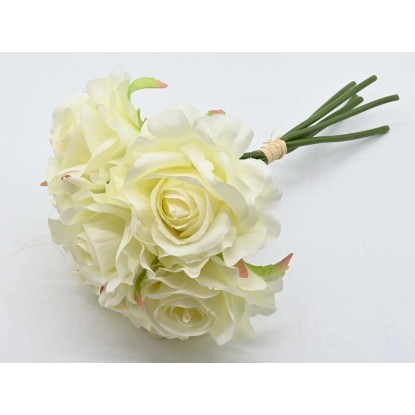 Róża bukiet 6 kwiatów mix kolorów - 25 cm