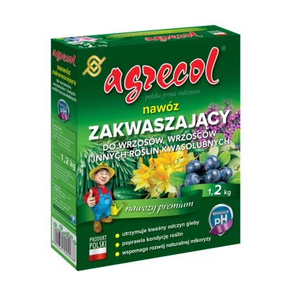 Nawóz zakwaszający do wrzosów i roślin kwaśnolubnych granulki1,2kg.