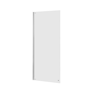 t.b.t. nawannowy parawan, przezroczysta szklana ścianka ze srebrną ramą.