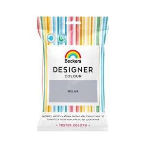 Tester koloru "Relax" Beckers Designer Colour do ścian wewnętrznych.