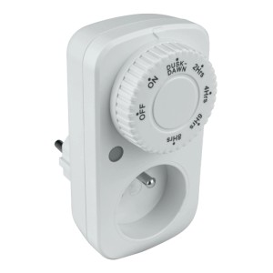 DPM Programator czasowy analogowy z czujnikiem zmierzchu