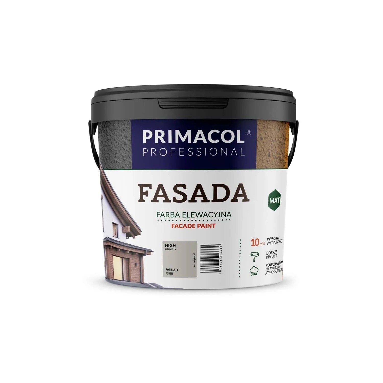 Farba Primacol Fasada popielaty 4,5 l