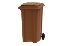 Pojemnik brązowy na odpady biodegradowalne - 360 l