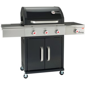 Landmann Grill gazowy Triton PTS 3.1 Saphire Black z 3 palnikami i palnikiem bocznym.