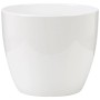 Biała osłonka Scheurich 920, Ø 14 cm, ceramiczna, do użytku wewnętrznego.