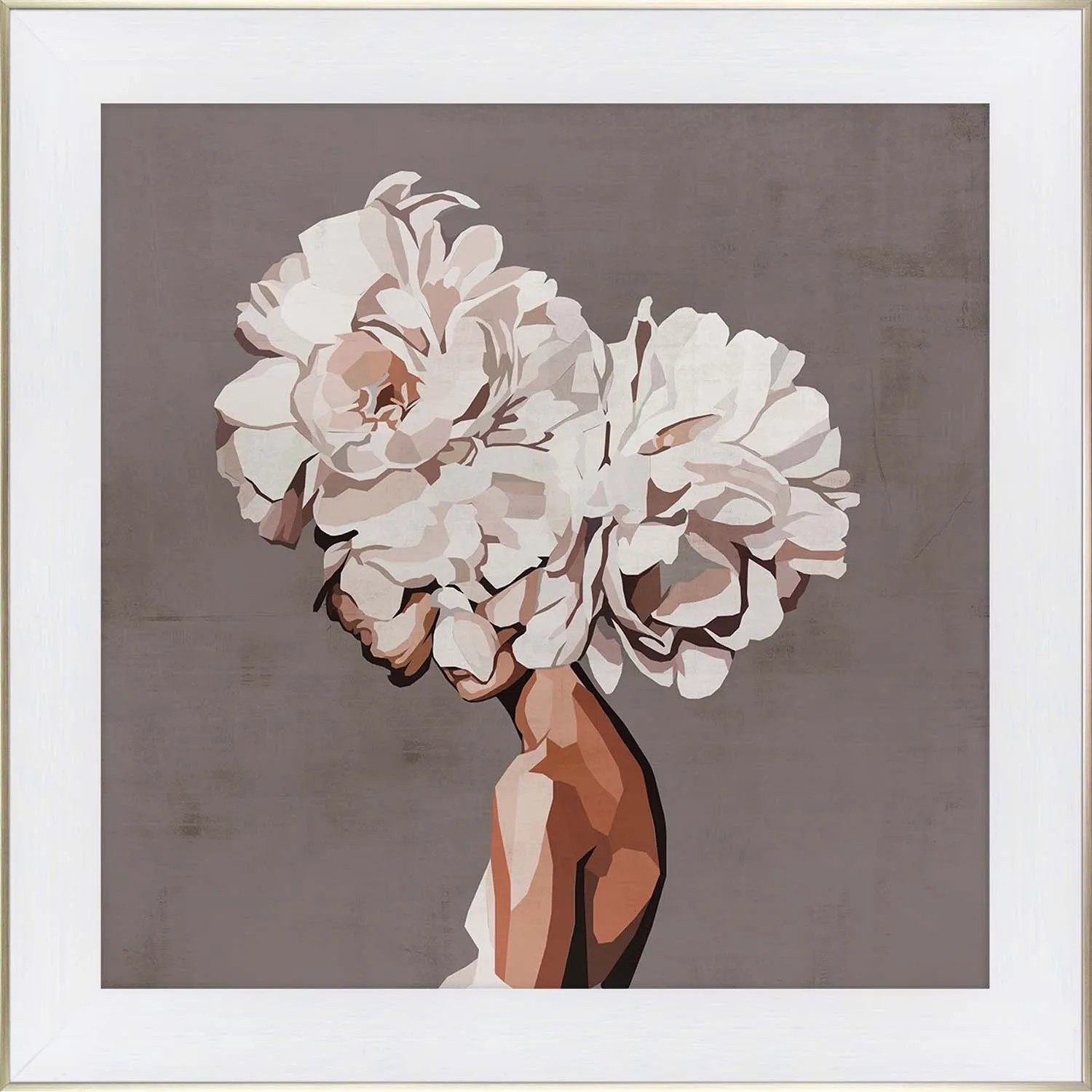 ARS LONGA Obraz WOMAN WITH FLOWERS 84 x 84 cm