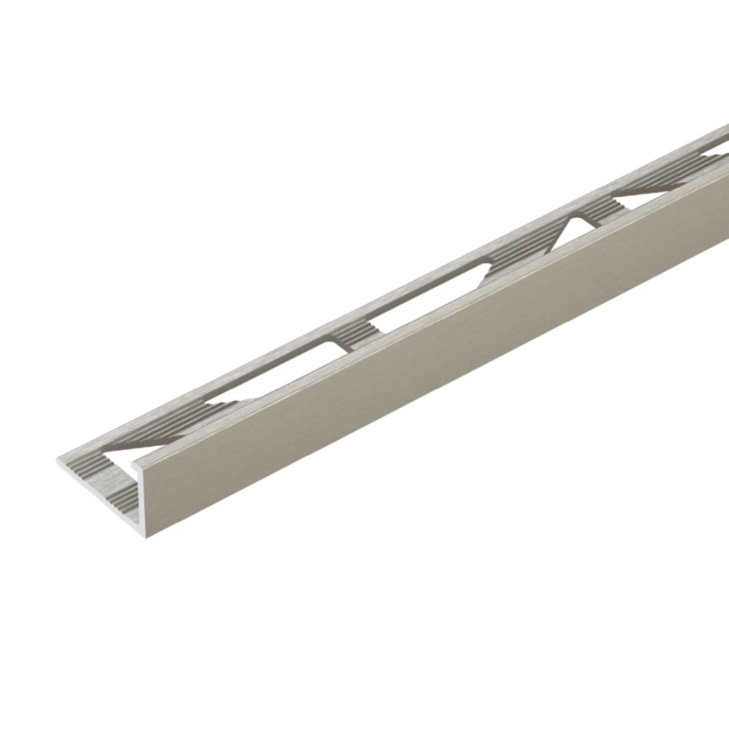 Cezar Profil aluminiowy do glazury tytan szczotkowany 8x1x2500 mm