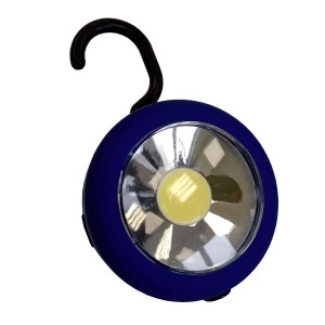 Düwi Lampa bateryjna LED 3W 160lm 3xAAA okrągła czarna