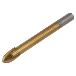 Uniwersalne wiertło w kolorze złotym do różnych materiałów.