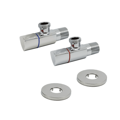 Schlösser Zawory sanitarne głowica ceramiczna chromowane 1/2"x3/8"