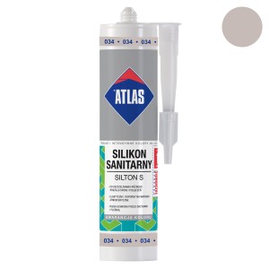 Karta silikonu sanitarnego, odcień 034, Atlas. Do łazienki i kuchni.