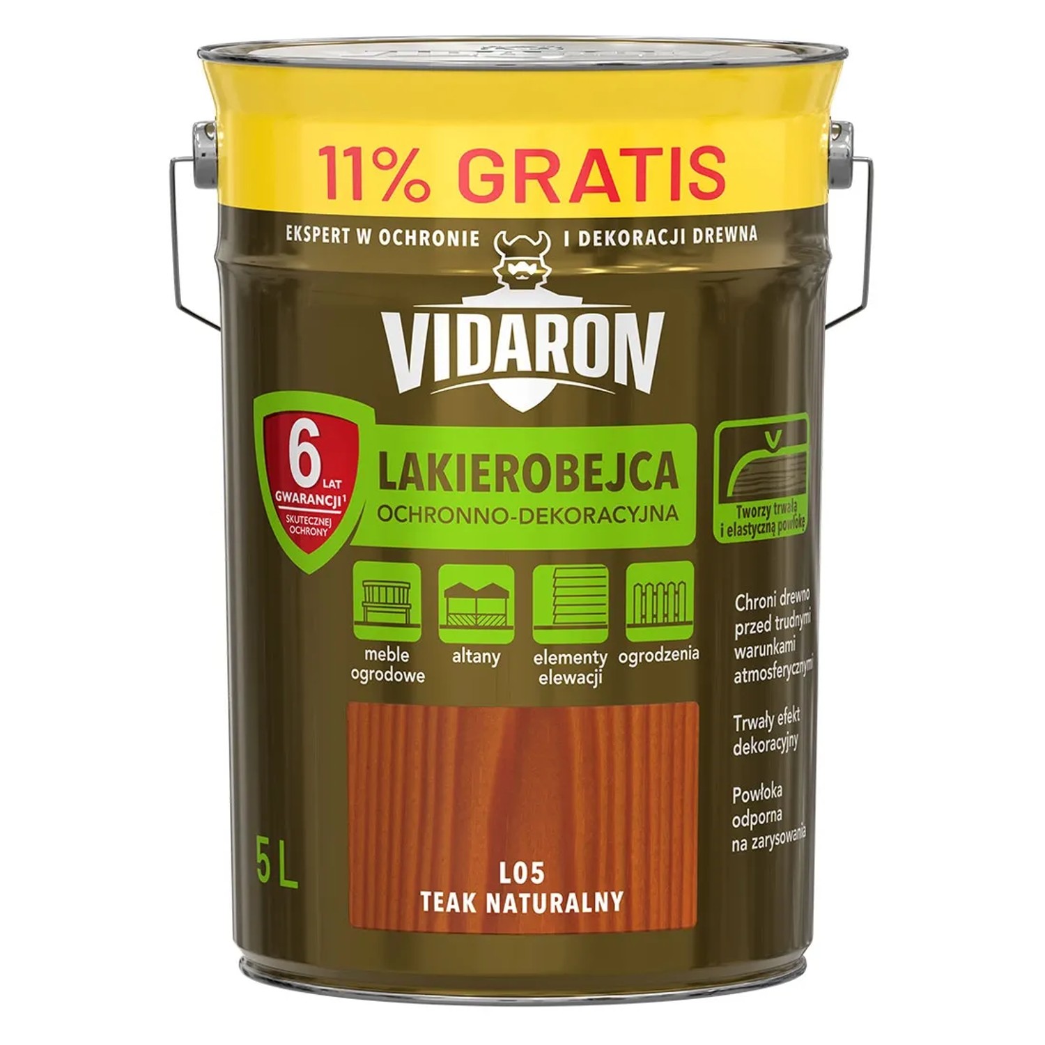 Vidaron Lakierobejca teak natural 5L