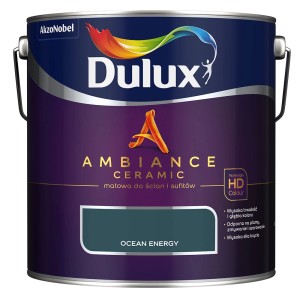 Puszka z farbą Dulux Ambiance Ceramic Ocean Energy, do ścian i sufitów.