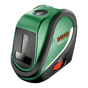 Laser krzyżowy Bosch UniversalLevel 2, samopoziomujący, zielono-czarny.