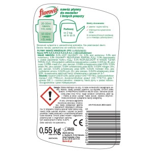 Płynny nawóz do roślin doniczkowych i balkonowych, odpowiedni dla monster i pnączy.