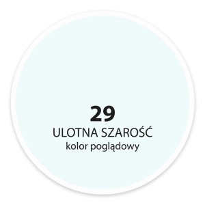Próbka koloru t.b.t. nr 29, delikatny odcień szarości do ścian wewnętrznych.