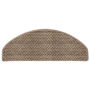 Półokrągła nakładka na schody w beżowo-brązowym melanżu, z kategorii nakładki na stopnie.