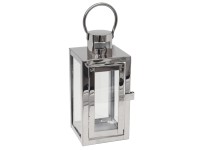 Latarnia Barcelona na świece S srebrna wys.23cm