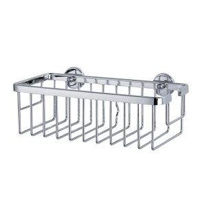 Chromowany koszyk prysznicowy Tesa Aluxx (25 cm) z aluminium do akcesoriów łazienkowych.