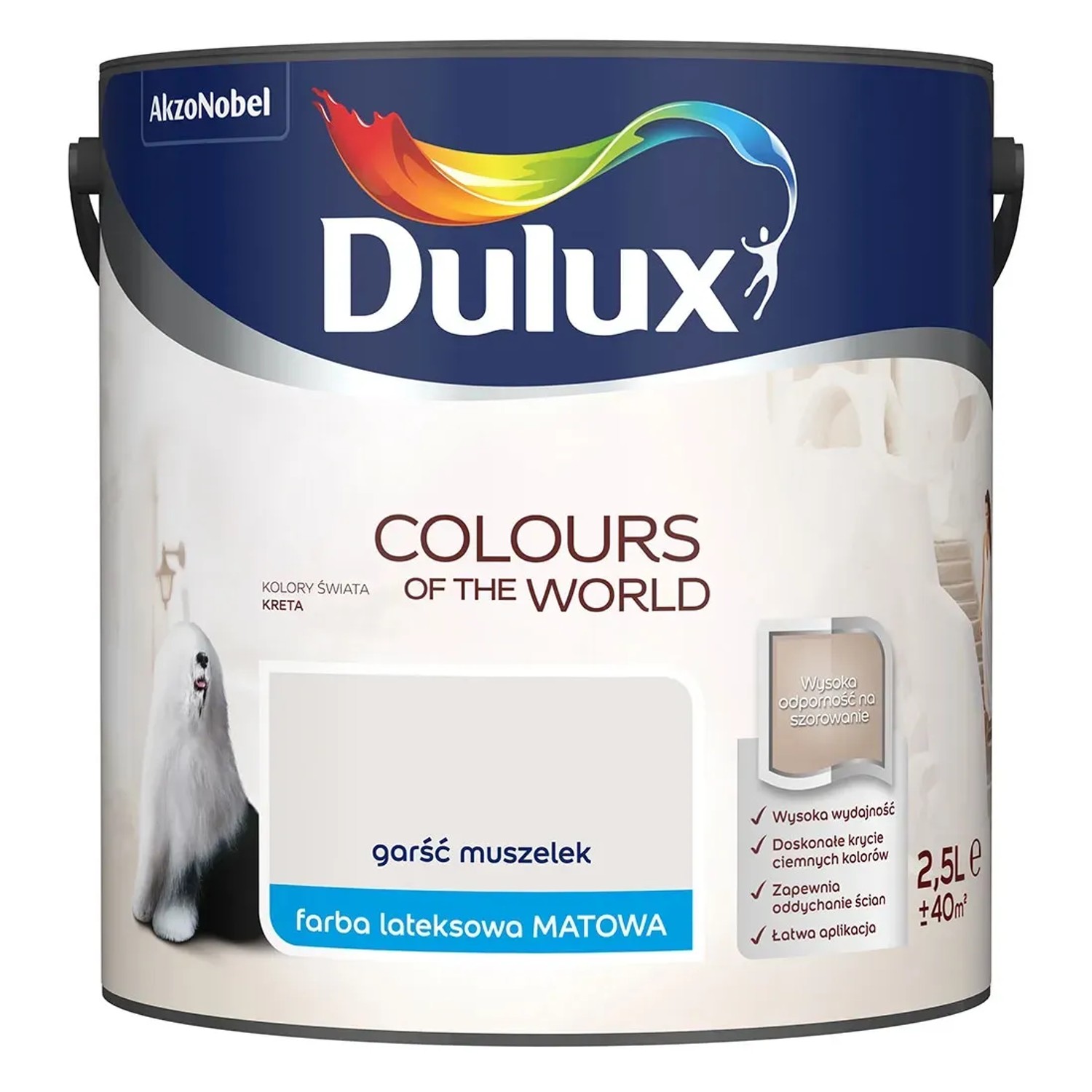 Farba Dulux Kolory Świata garść muszelek 2,5 l