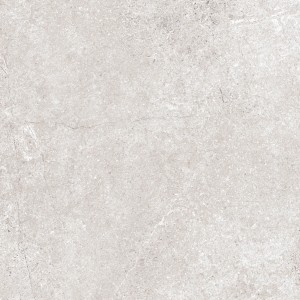 Jasna, matowa płytka podłogowa t.b.t. z lekkim marmurkowaniem.