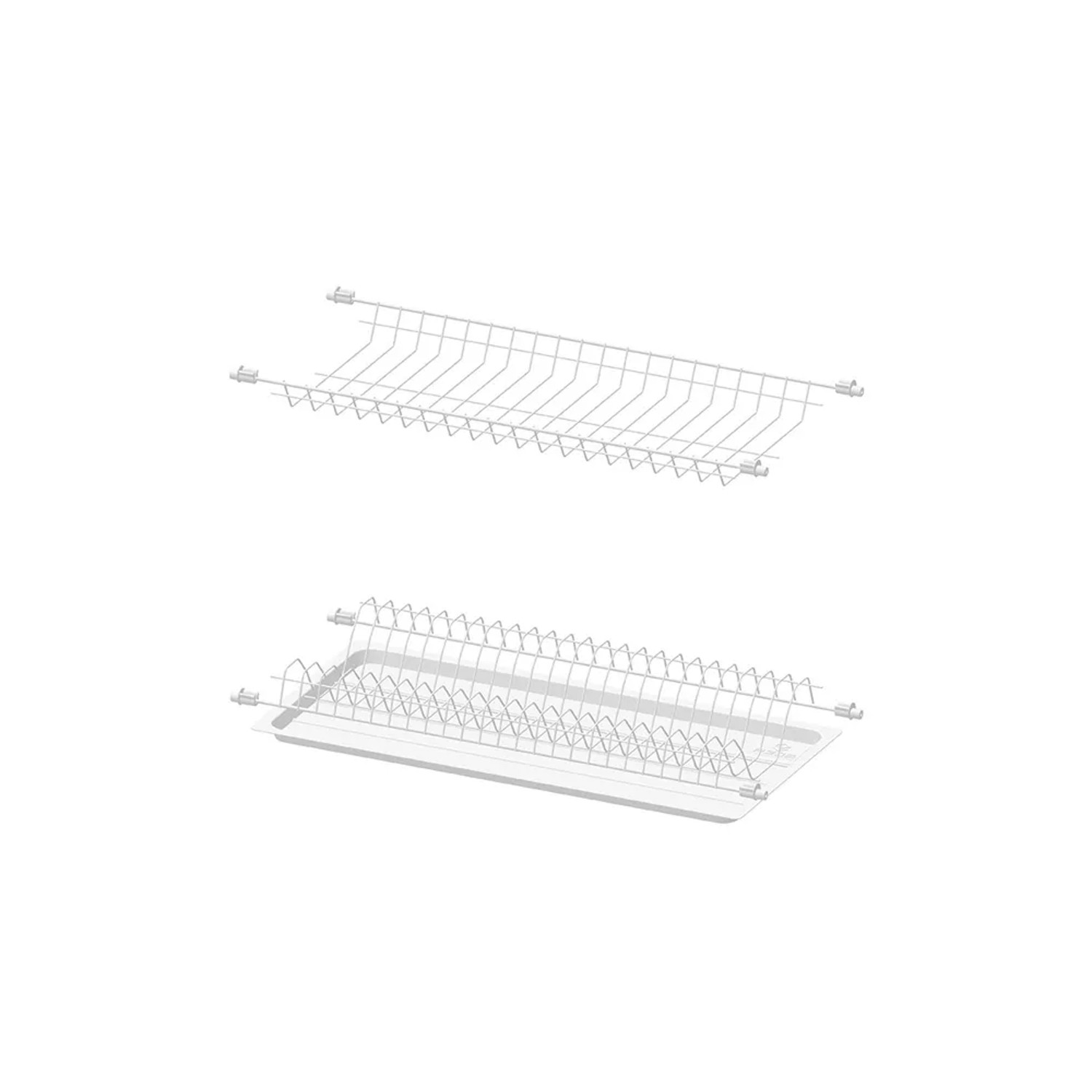 Ociekarka Standard metal biały 60 cm