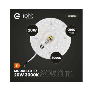 Okrągła żarówka LED specjalna, 20W, 3000K, 2050lm, średnica 160mm.