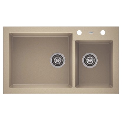 Zlewozmywak A-Point 14 2-kom. beż 86x50 cm