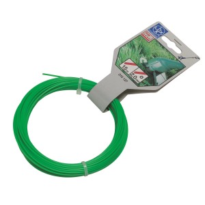 Żyłka do podkaszarki LUX, 2 mm x 15 m, zielona, do kosiarek i szpul.