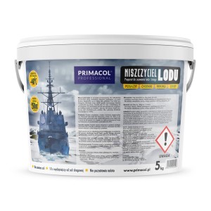 Wiadro środka do posypywania chodników Primacol, 5 kg.