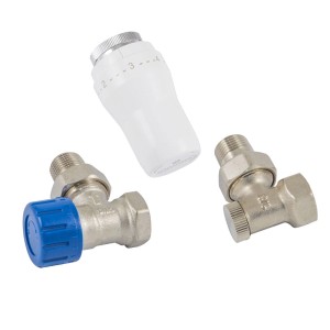 t.b.t. do instalacji grzewczych: Głowica termostatyczna i zawory w zestawie.