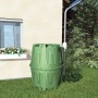 Zielony zbiornik na deszczówkę Garantia Herkules 1600 l do ogrodu.