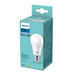 Żarówka LED Philips E27 w opakowaniu, 13W, chłodne światło dzienne.