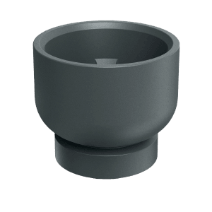 Prosperplast Donica Molta Ethickbase round graphite - 40 cm