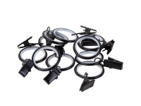 Kółko z żabką FUSION  czarny mat 10 szt.