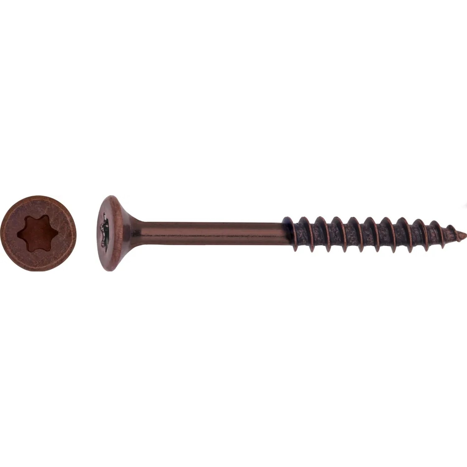 LUX-TOOLS Wkręt uniwersalny z łbem stożkowym TX Ø 4 mm x 40 mm oksydowany 25 szt