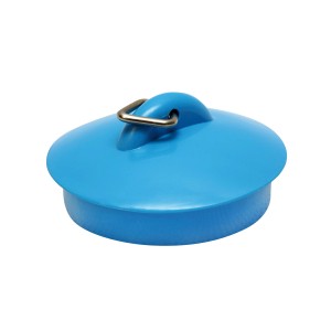 Niebieski korek t.b.t. do zlewu z uchwytem.