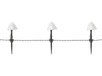 Łańcuch solarny LED gruntowy GRZYBKI dł. 2 m
